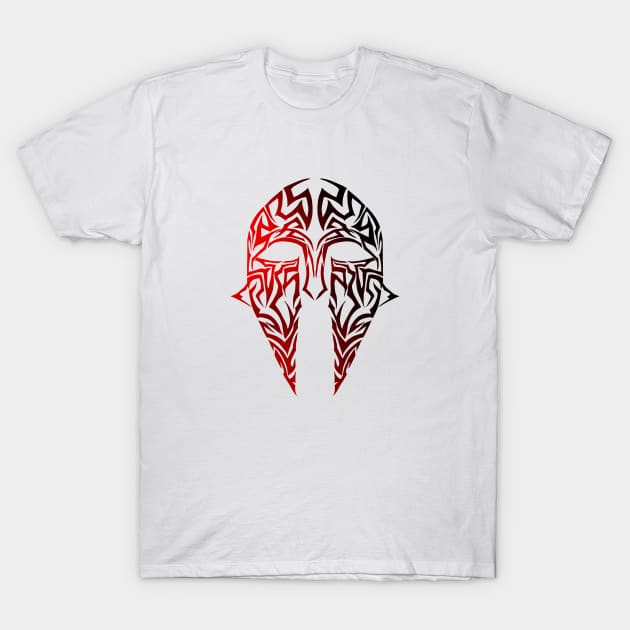 Spartan warrior helmet T-Shirt by D_Machine